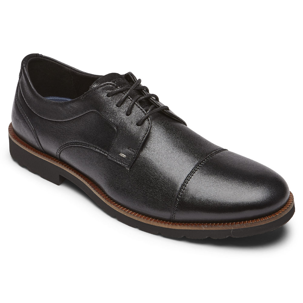 Oxfords Rockport Hombre Mexico - Sharp & Ready 2 Cap Toe Negros - DXBQO5138